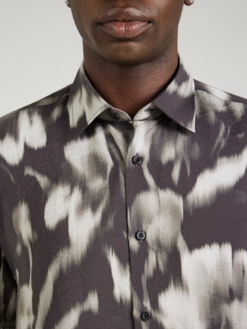 STRELLSON Regular fit Button Up Shirt 'Casyn' in Brown