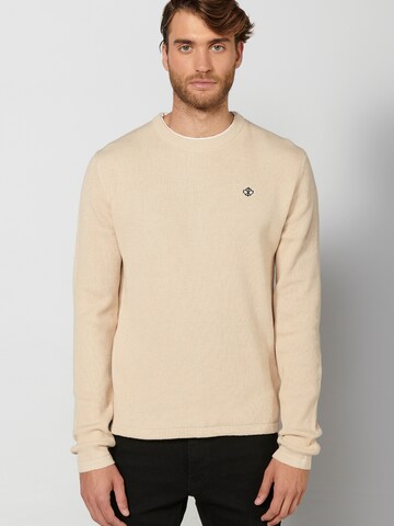 KOROSHI Sweater in Beige: front