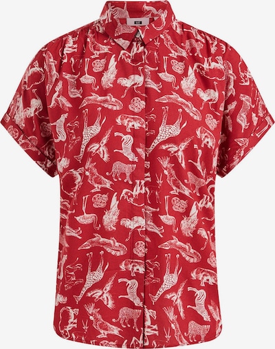 WE Fashion Блуза в червено / бяло, Преглед на продукта
