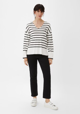 comma casual identity Pullover in Weiß
