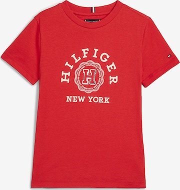 T-Shirt TOMMY HILFIGER en rouge : devant