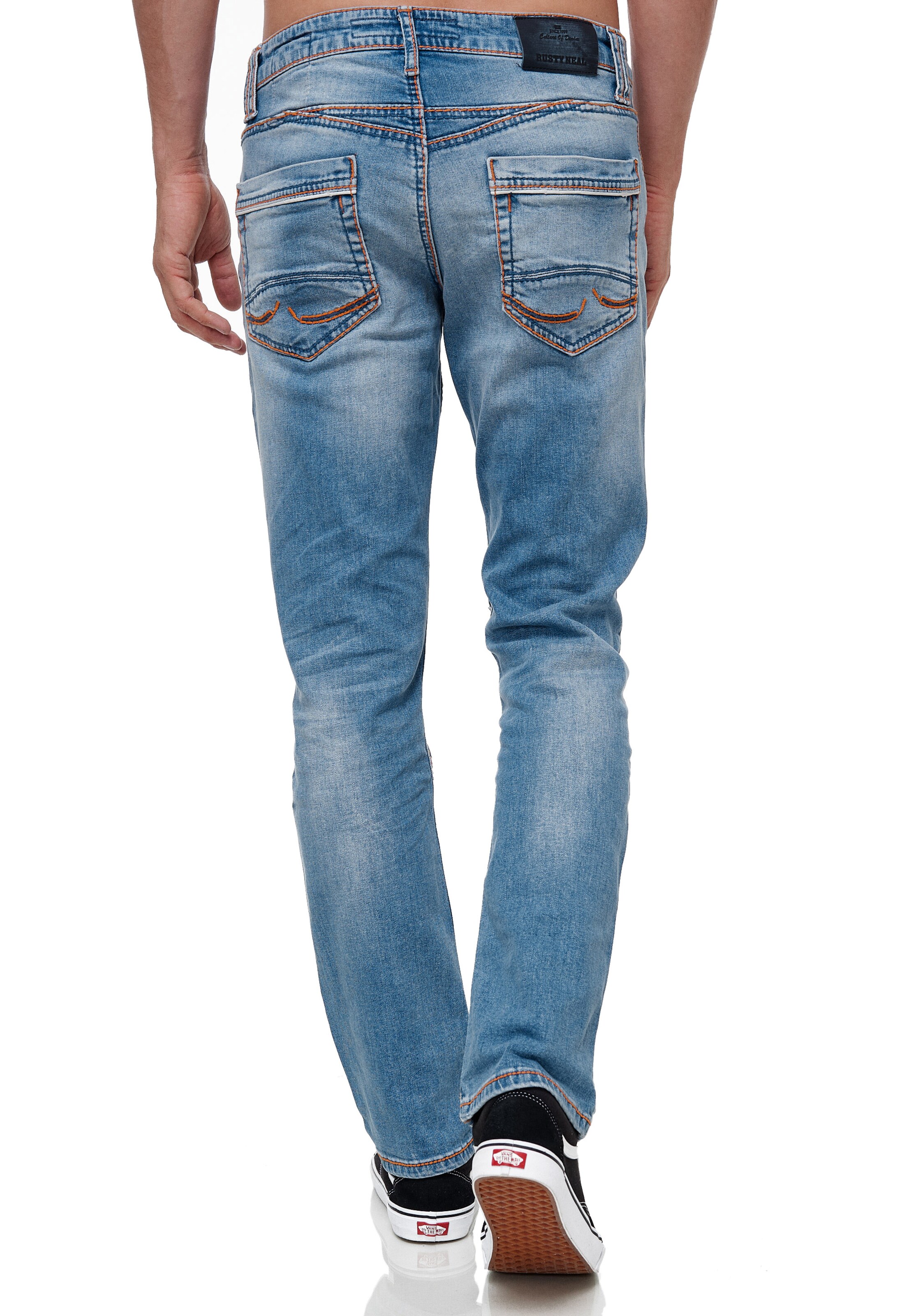 Rusty Neal Regular Jeans in Blauw