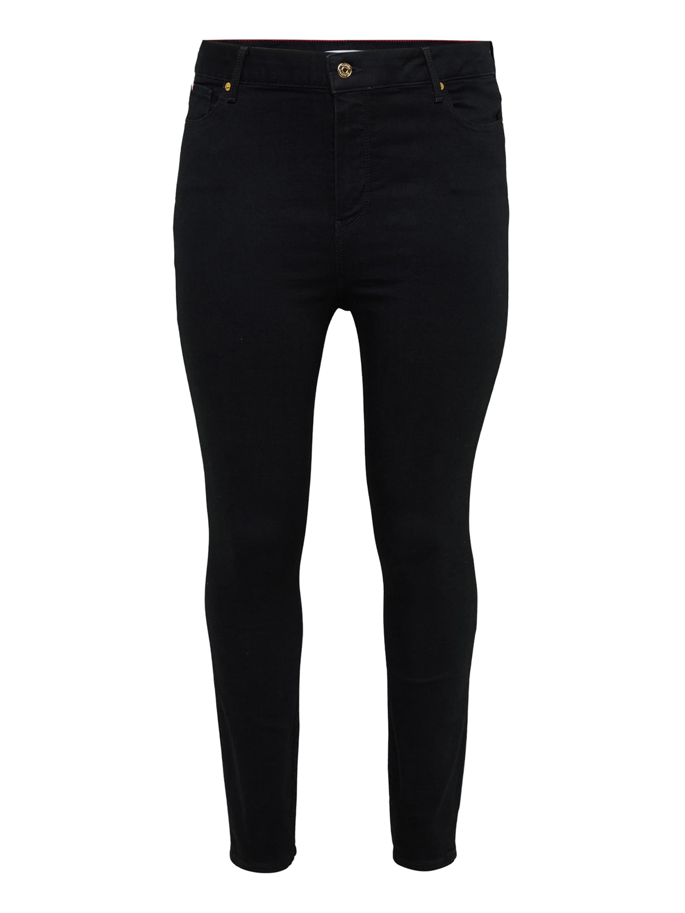 Tommy Hilfiger Curve Skinny Jeans 'HARLEM' i sort: forside