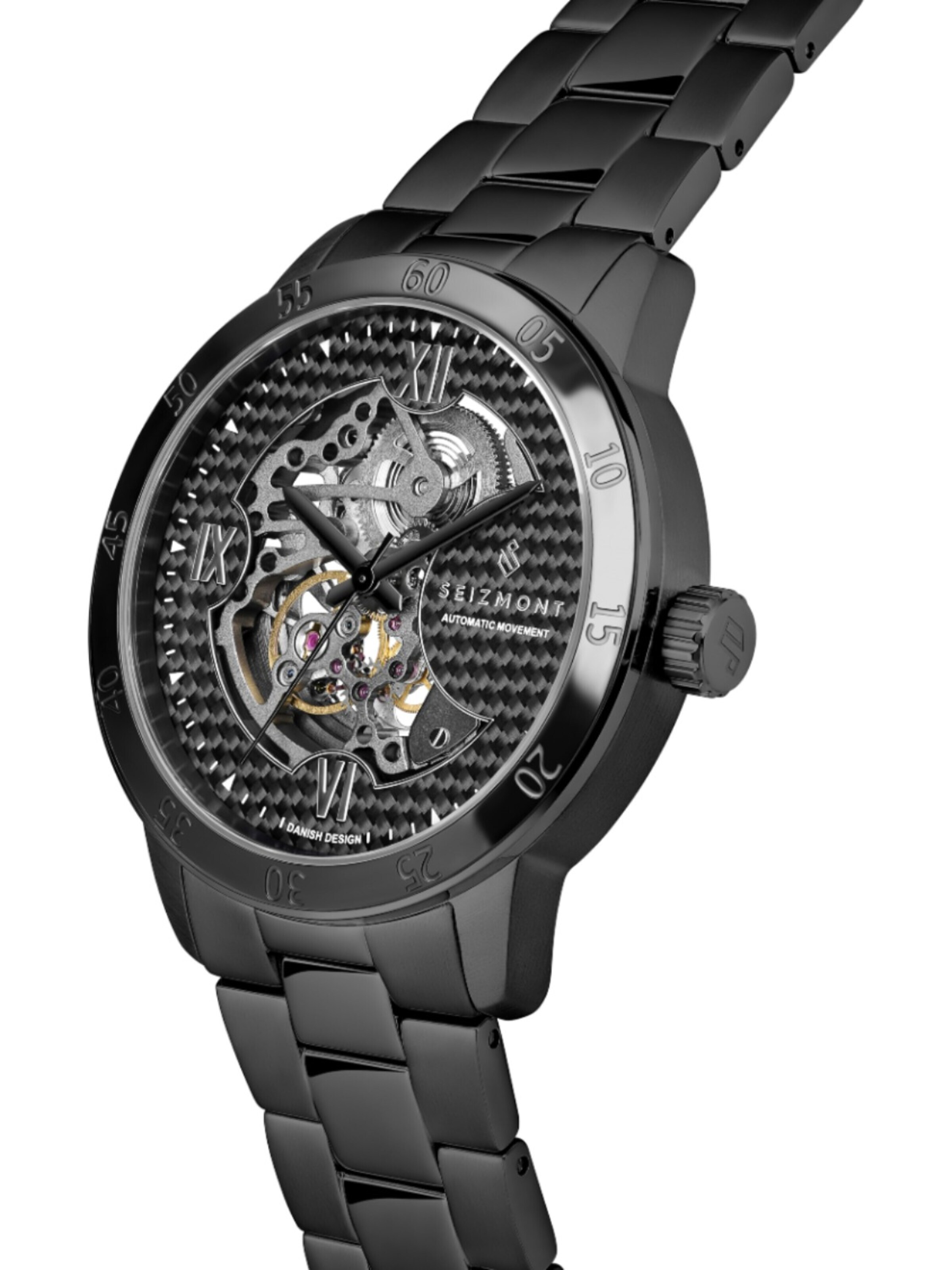 Seizmont Analog watch 'Dante II' in Black