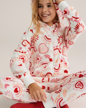 WE Fashion Пижама в Белый