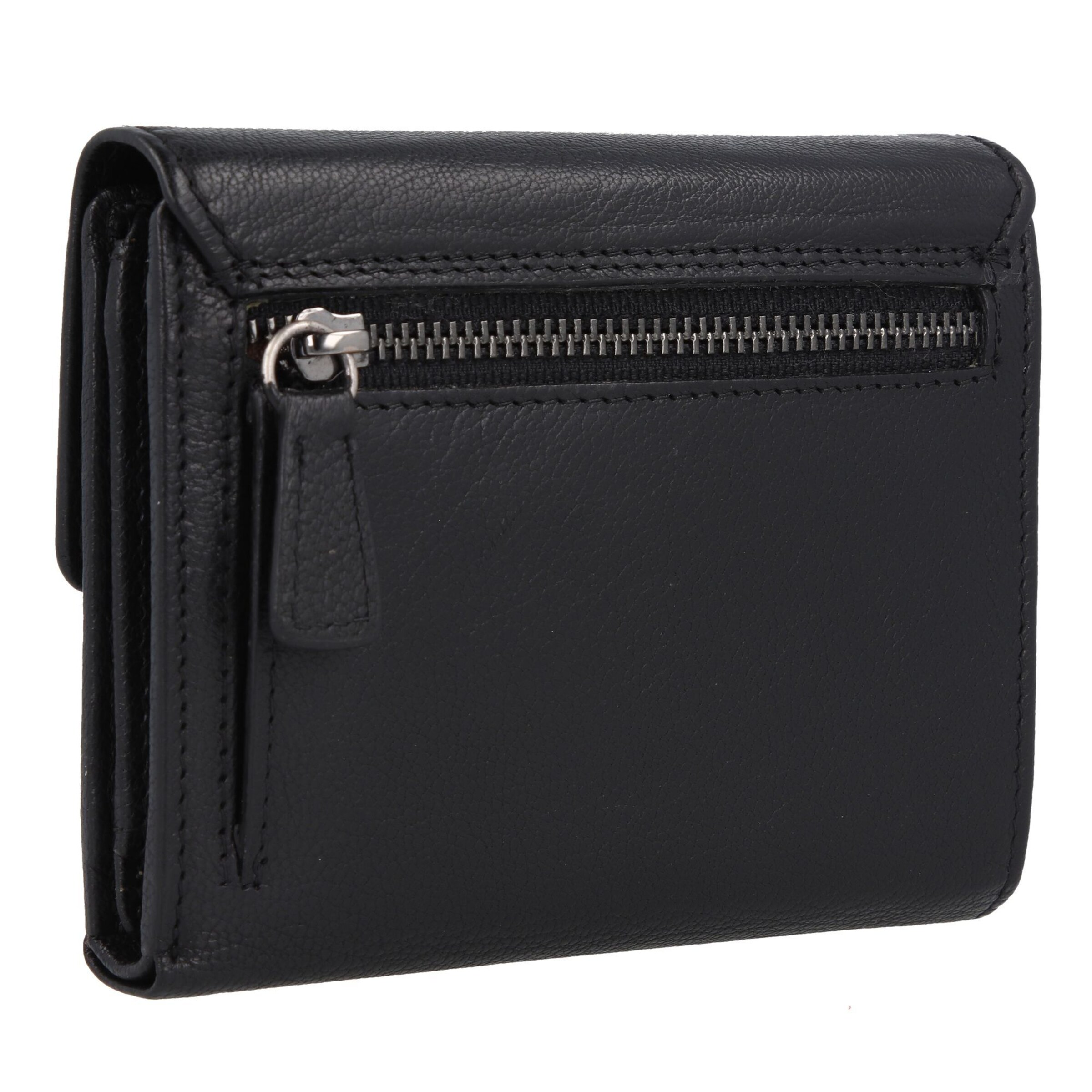 Braun Büffel Wallet 'Anna' in Black