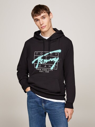 Tommy Jeans Sweatshirt in Schwarz: Vorderseite