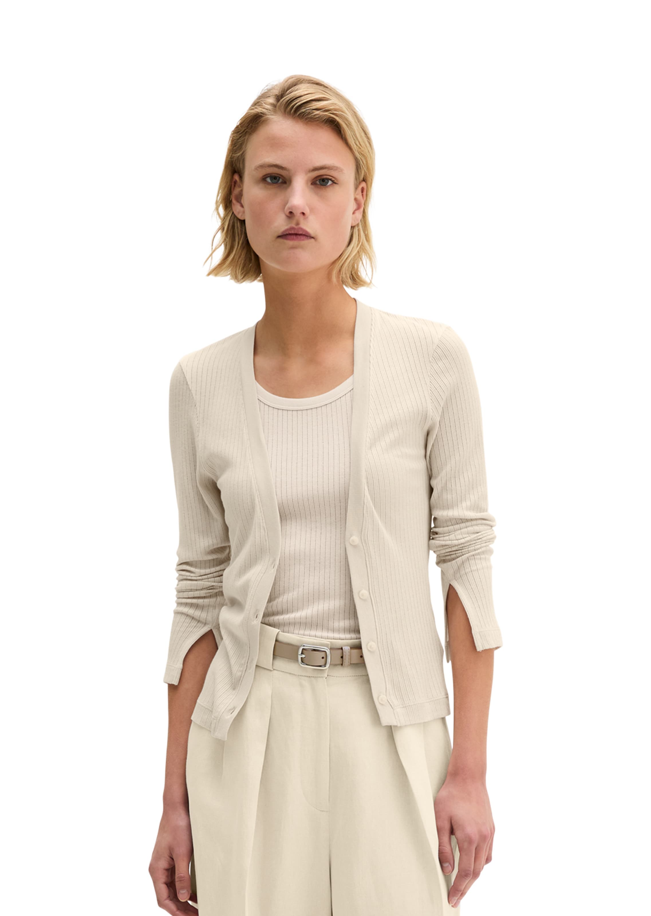 Marc O'Polo Strickjacke in Beige: Vorderseite