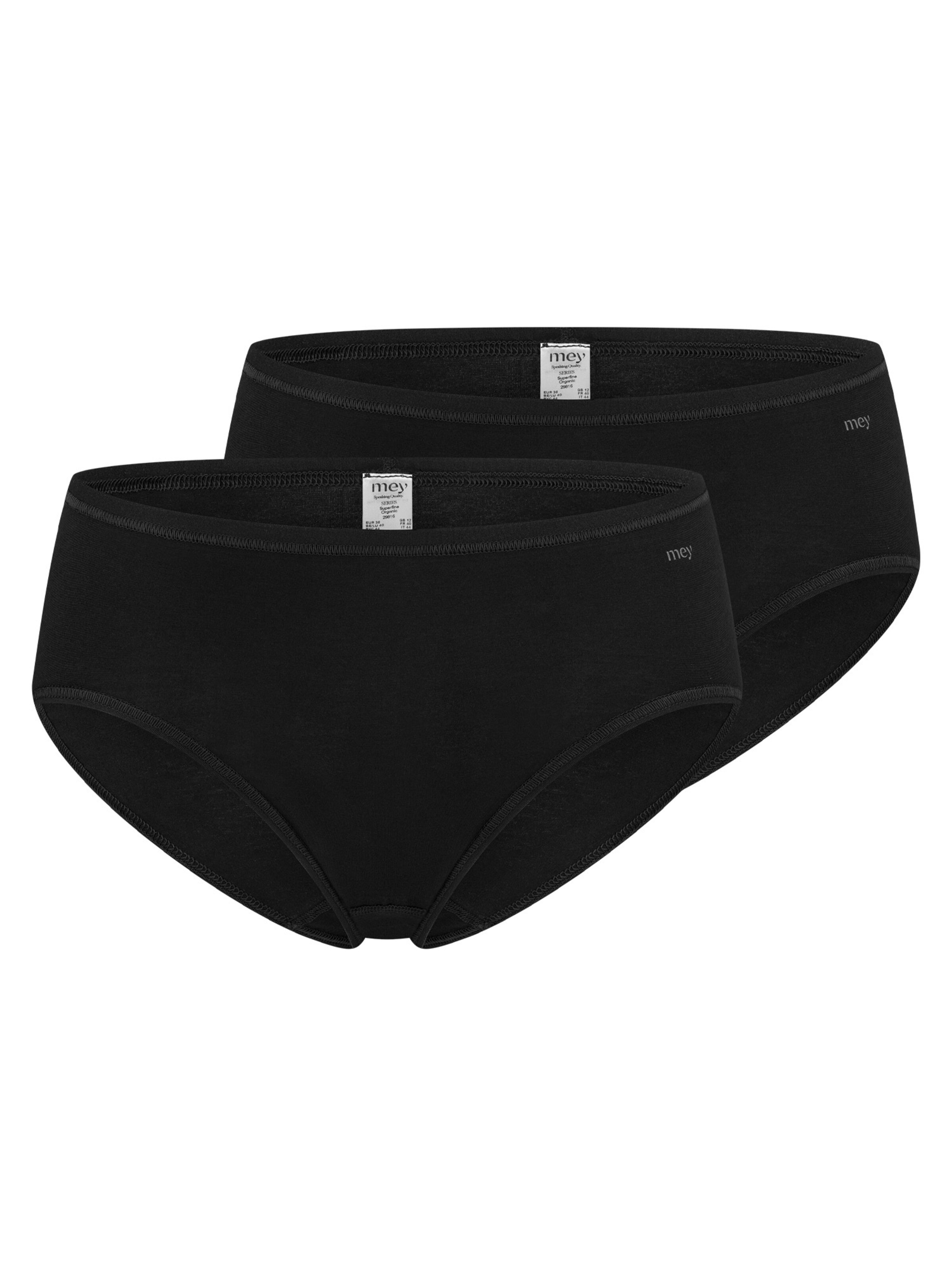 Mey Slip 'Organic'‌‌‌‌‌ in Schwarz: Vorderseite