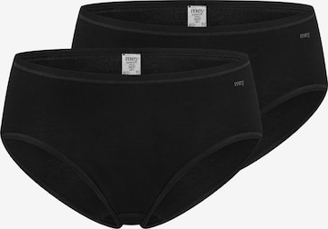 Mey Slip 'Organic' in Schwarz: Vorderseite
