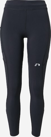 Skinny Pantaloni sportivi di Newline in nero: frontale