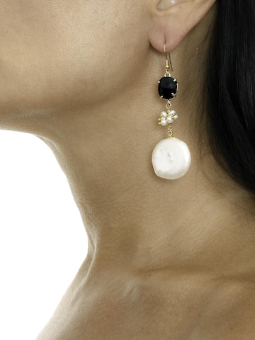 Boucles d'oreilles 'Stige Orecchini con Perla e Onice' Addicted2 en or