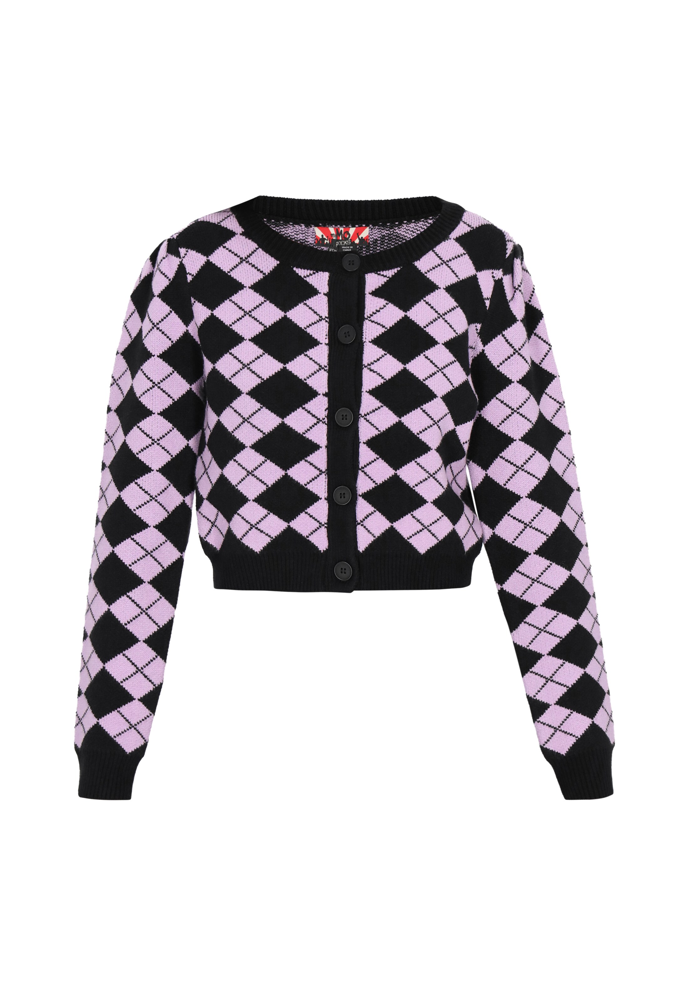 myMo ROCKS Kardigán - orgovánová / čierna, Produkt