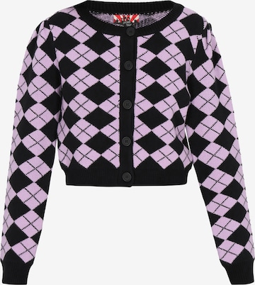 Cardigan myMo ROCKS en violet : devant