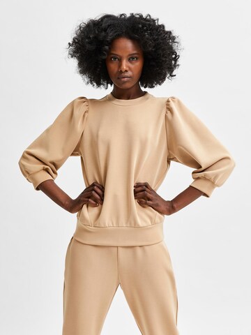 SELECTED FEMME Sweatshirt 'Tenny' i brun: forside