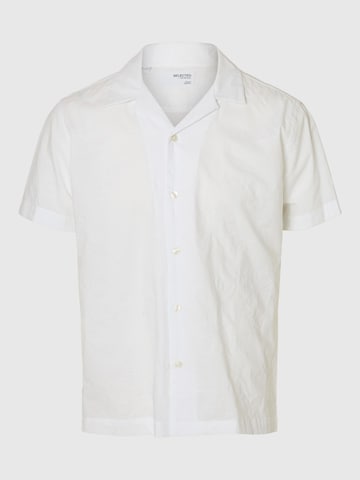 SELECTED Comfort fit Overhemd in Wit: voorkant