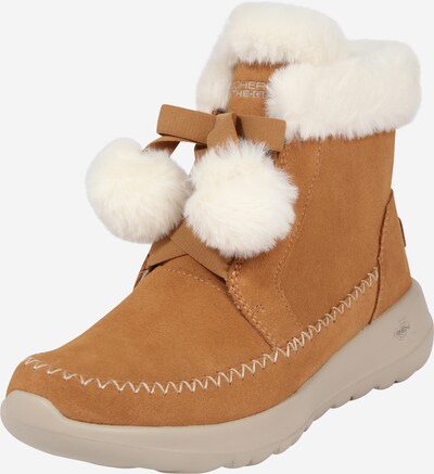 SKECHERS Snowboots 'On-The-Go Joy' i lysebrun / hvid, Produktvisning