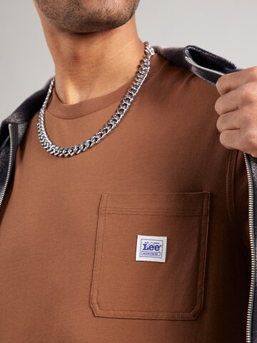 Lee Футболка в Коричневый