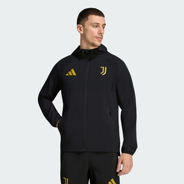 ADIDAS PERFORMANCE Sportjas 'Juventus Turin Tiro' in Zwart: voorkant
