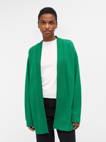 OBJECT Плетена жилетка 'REYNARD' в зелено: отпред