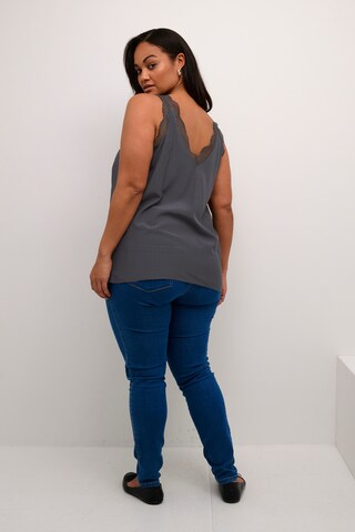 KAFFE CURVE Blouse 'KC Jakobine' in Grey