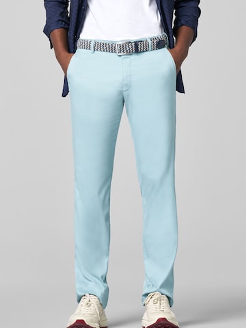 Regular Pantalon chino MEYER en bleu : devant