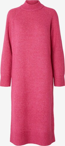 SELECTED FEMME - Vestido de malha 'Rena' em rosa: frente