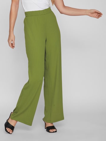 VILA Wide leg Trousers 'Ofelia' in Green: front