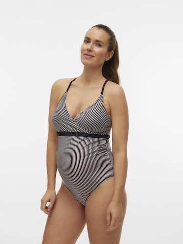 Maillot de bain 'Serena' MAMALICIOUS en noir : devant