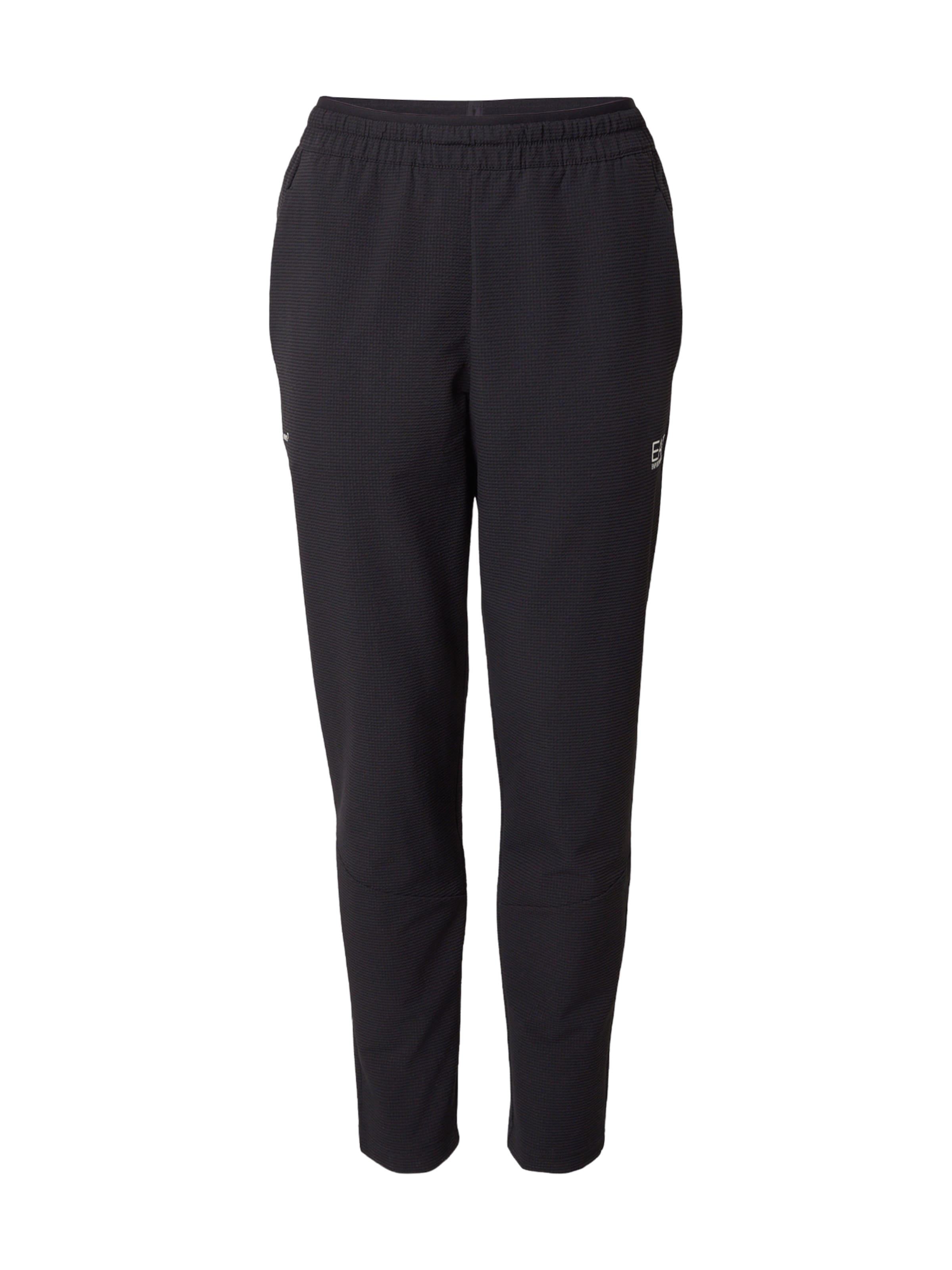 EA7 Emporio Armani Regular Urheiluhousut 'VENTUS7' värissä musta: etupuoli