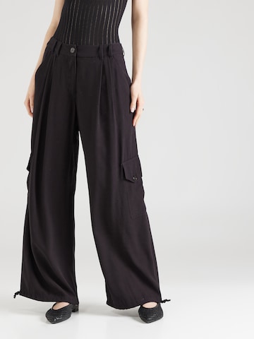 Loosefit Pantaloni cargo 'CORVINO' di MAX&Co. in nero: frontale