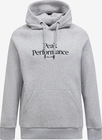 PEAK PERFORMANCE Sweatshirt in Grey: front