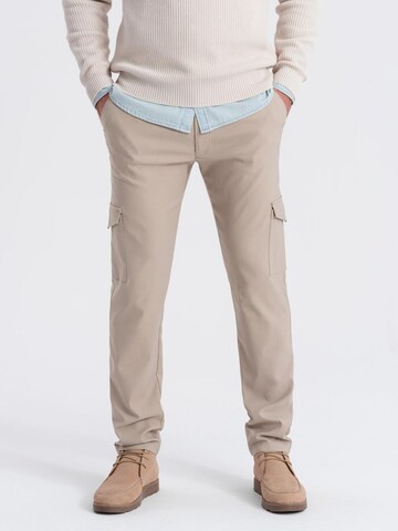 Regular Pantalon Ombre en beige : devant