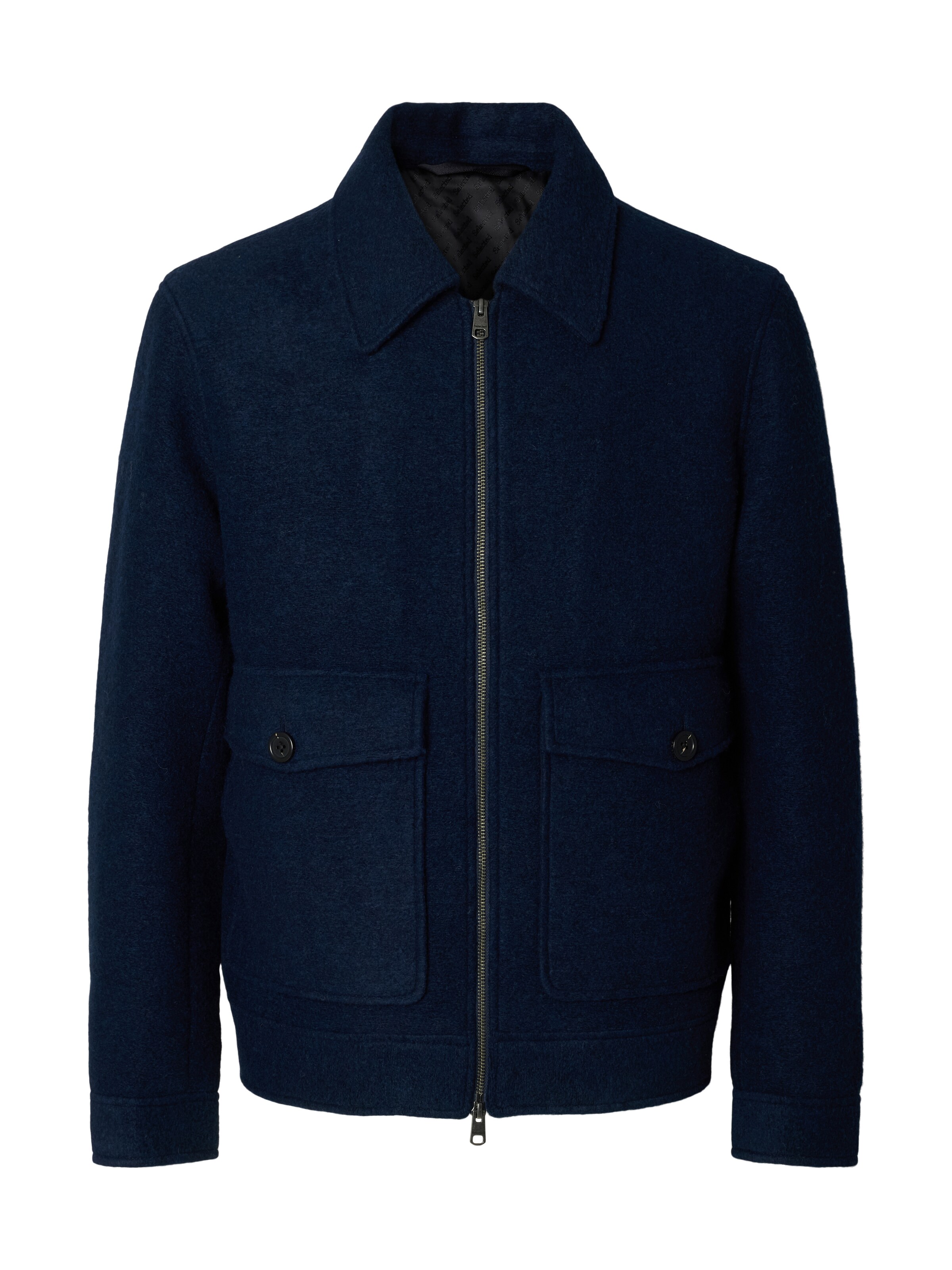 SELECTED - Chaqueta de entretiempo 'SLHJakob' en azul: frente