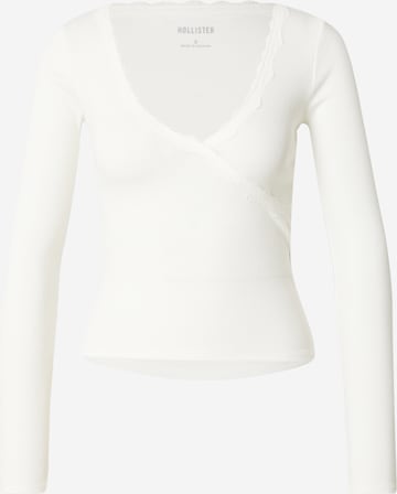 balta HOLLISTER Marškinėliai: priekis