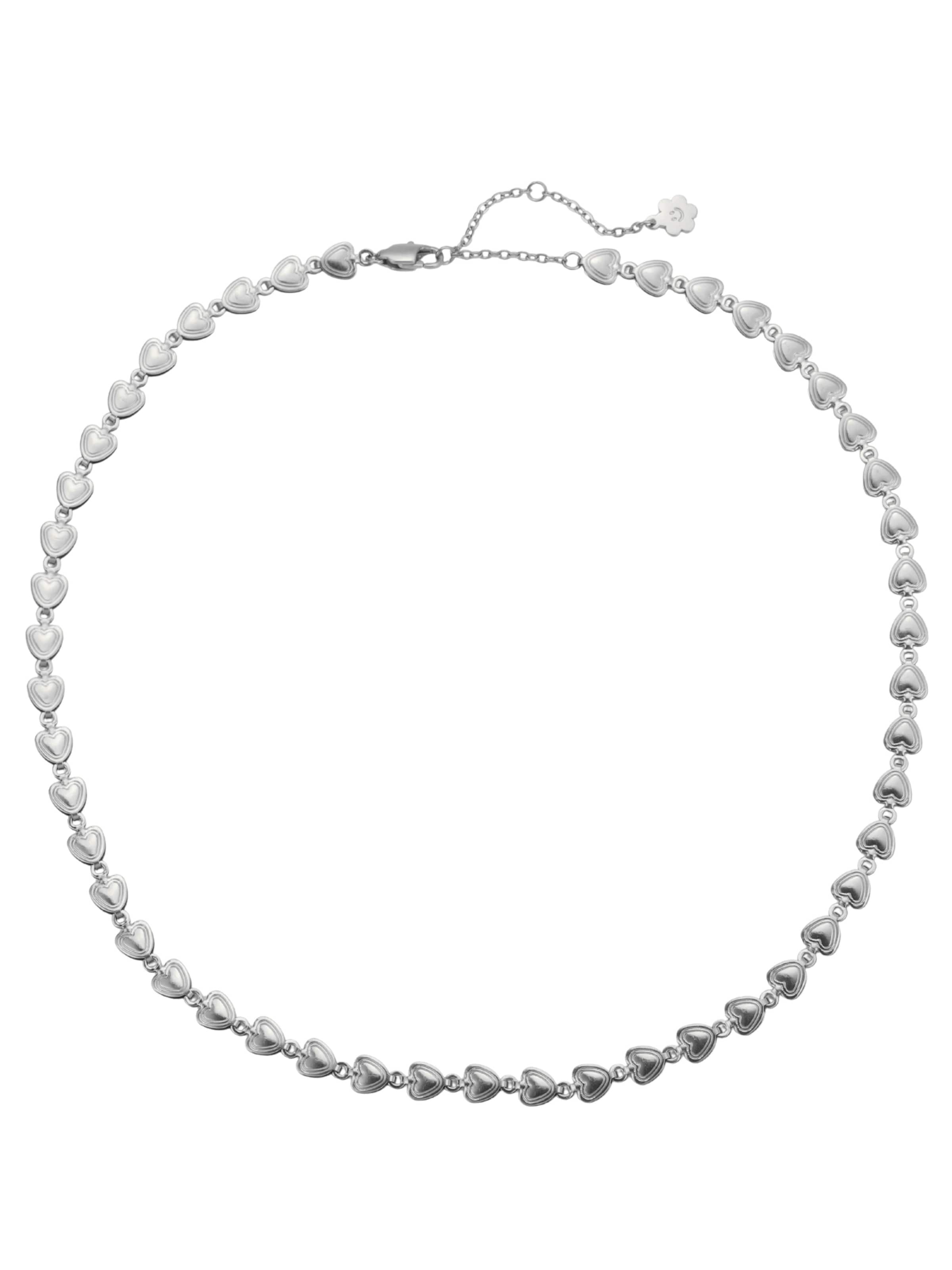 Hey Happiness Kette 'Heart Links'‌‌‌‌‌‌‌‌‌ in Silber