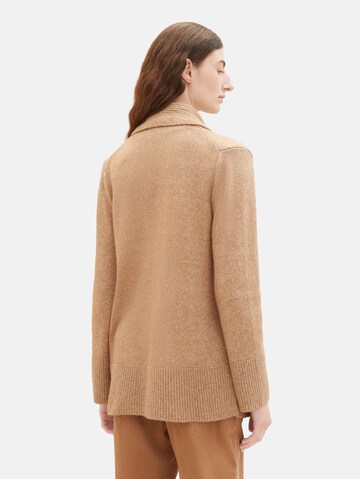 TOM TAILOR Knit cardigan in Beige