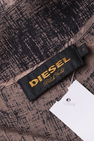 Diesel Black Gold Seidenkleid S in Silber