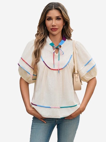 Bluză de la Imily Bela pe bej: față