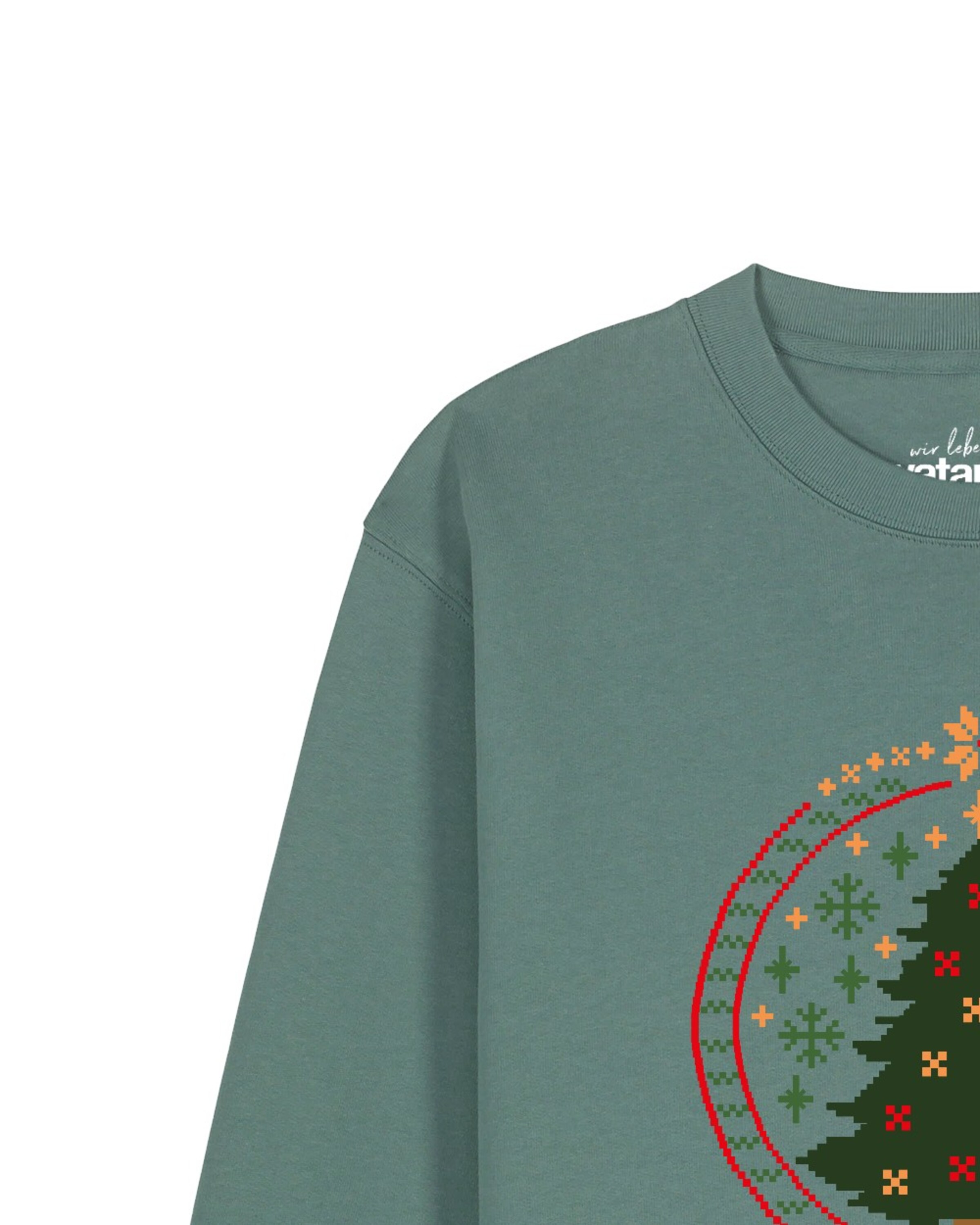 Watapparel Sweatshirt 'Weihnachtszeit' in Groen