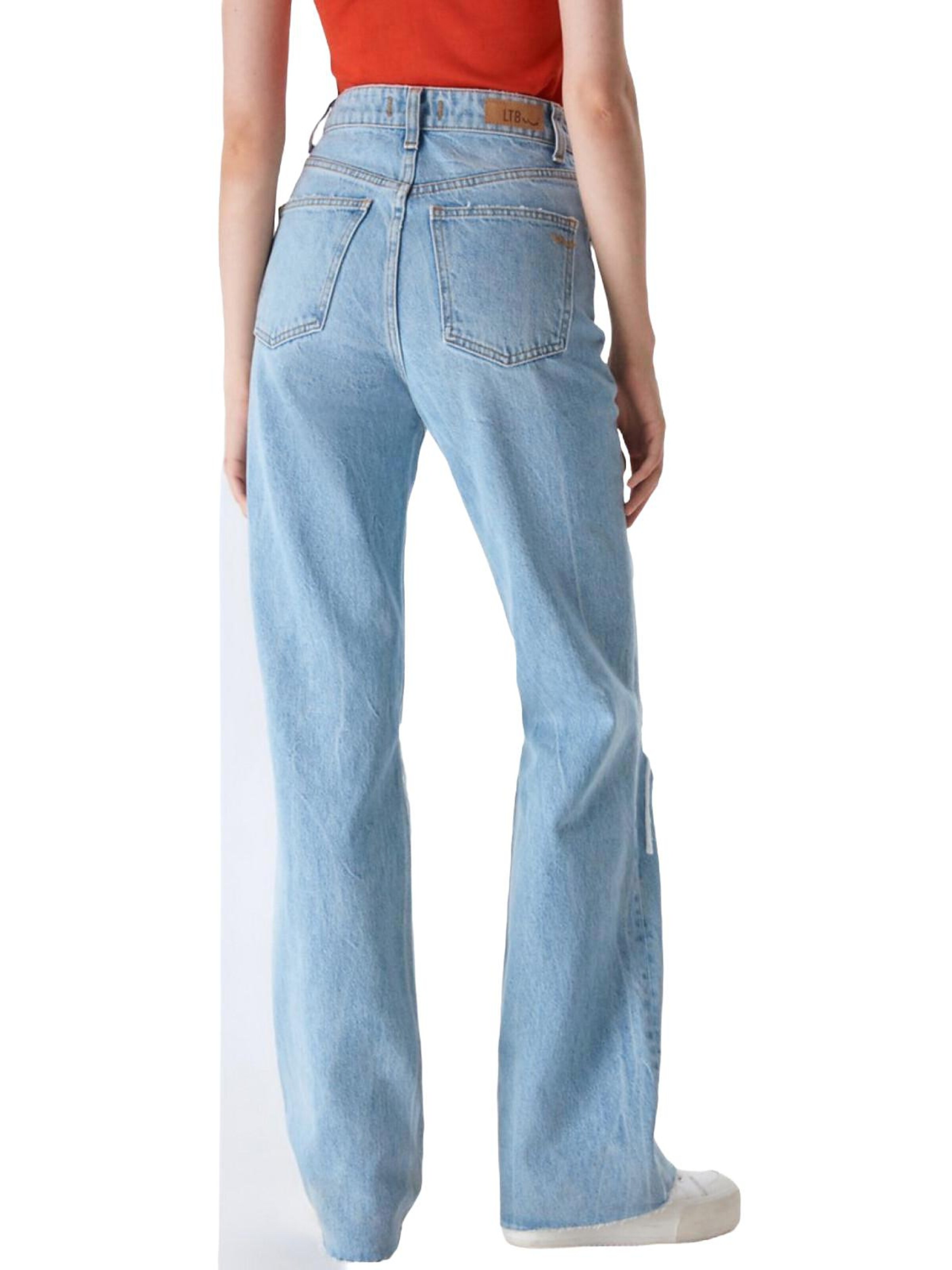 LTB Jeans - Pierna ancha Vaquero 'LTB Jeans Damen Danica High Waist Wide Leg Jeanshose' en azul