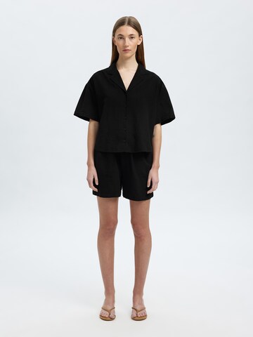 SELECTED Bluse 'SLFLUISA' in Schwarz