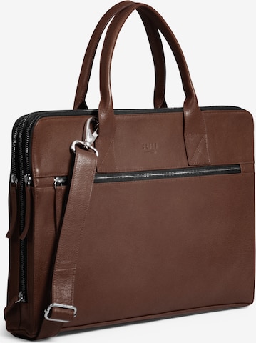 still Nordic Document Bag 'Clean Brief 3 Room' in Brown