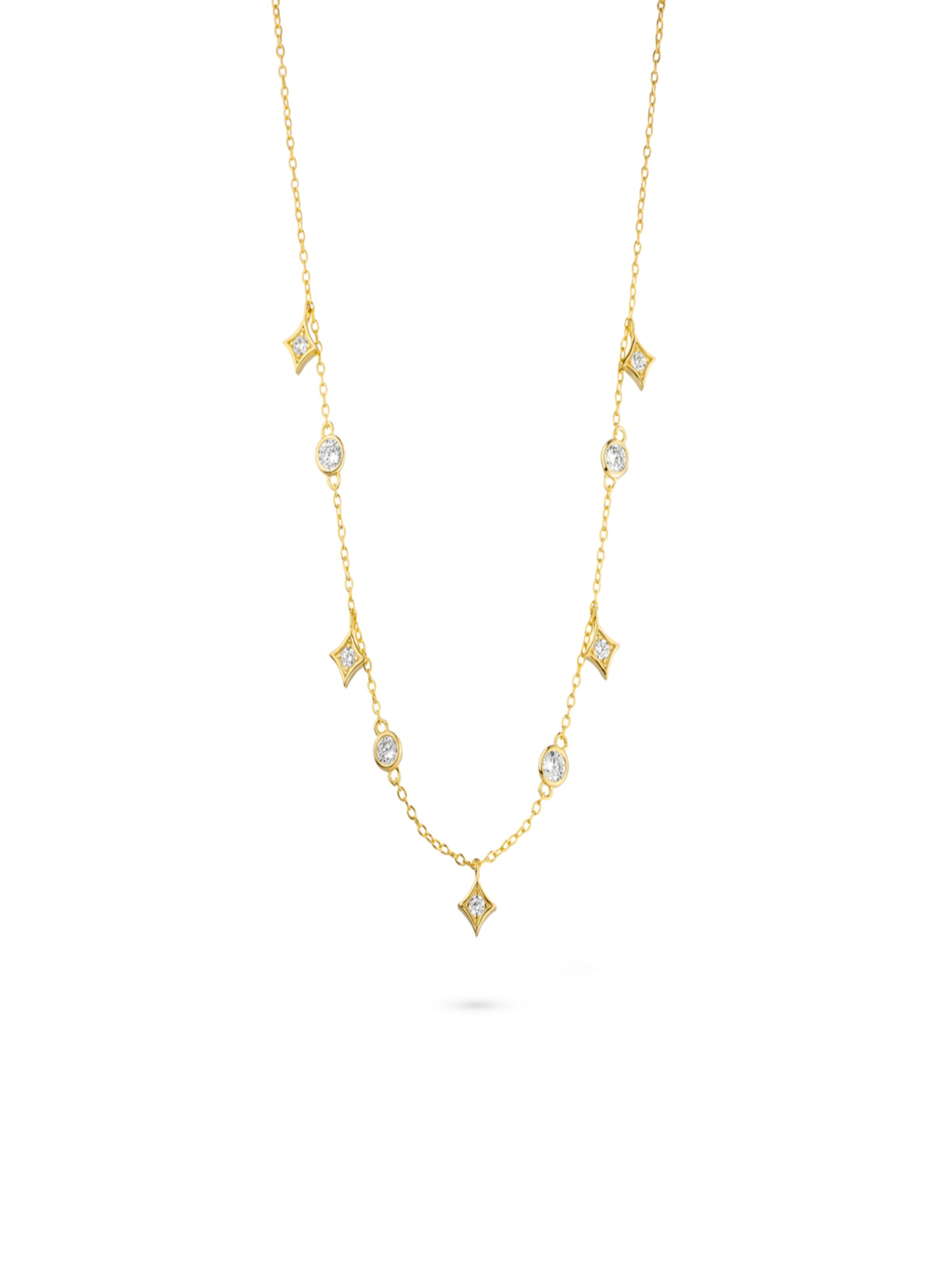 Fiocco Jewelry Kette 'Radiant' in Gelb: Vorderseite