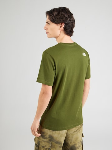žalia THE NORTH FACE Marškinėliai 'MOUNTAIN LINE'