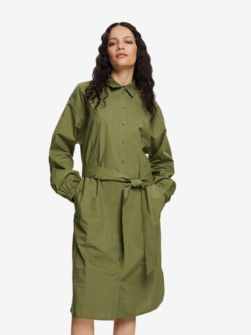 ESPRIT Shirt Dress in Green: front