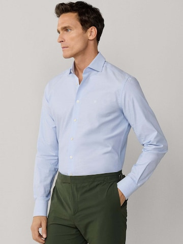 Hackett London Slim fit Zakelijk overhemd 'Ess' in Blauw