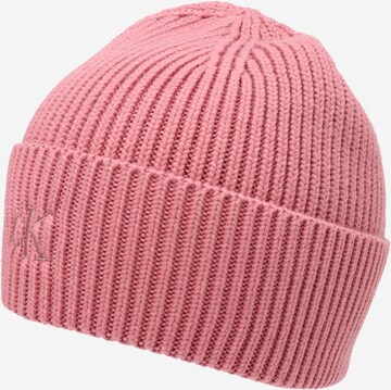 Calvin Klein Jeans Beanie in Pink: front