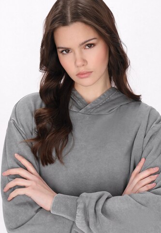 myMo ROCKS Sweatshirt 'Back To School' in Grijs