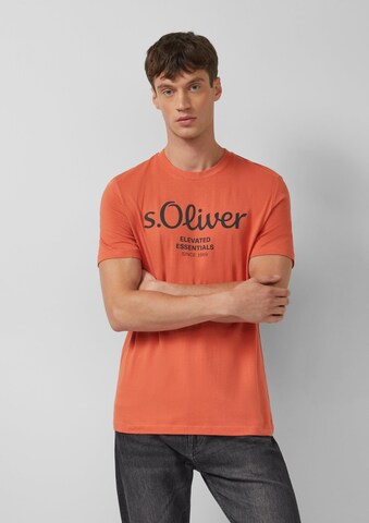 s.Oliver - Camiseta en naranja: frente